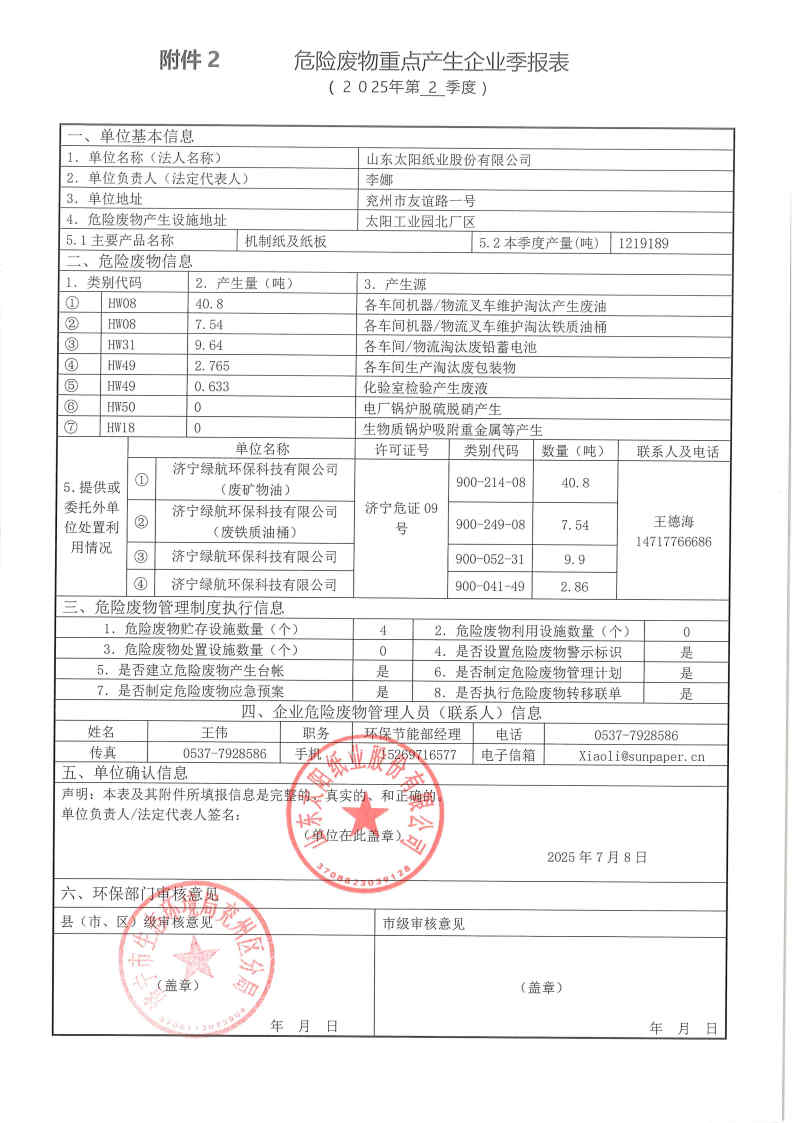 2025年世界杯官网线上平台危险废物第二季度报表.jpg